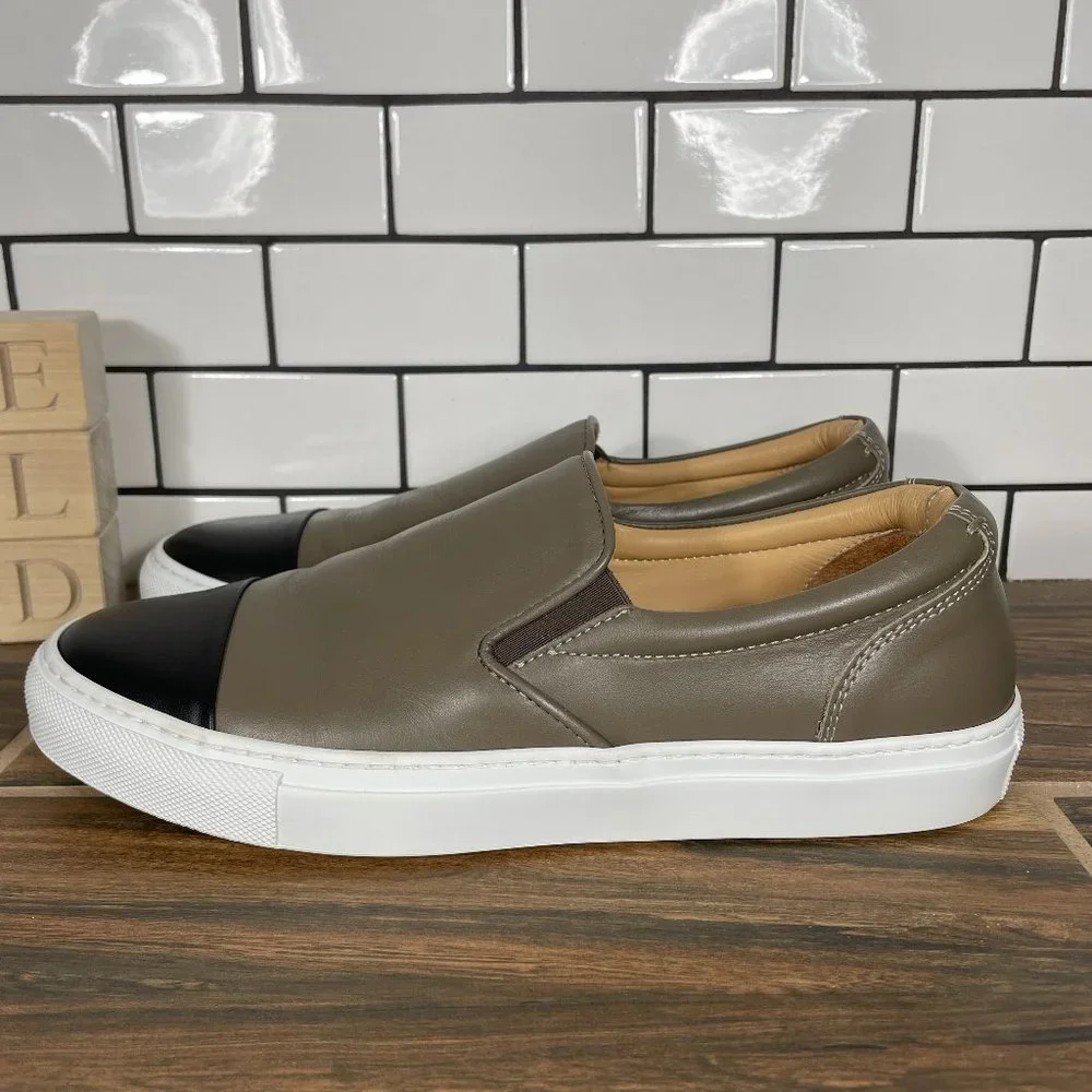Greats The Wooster Cap Womens Sz 10 Shoes Multicolor Leather Slip On Sneakers